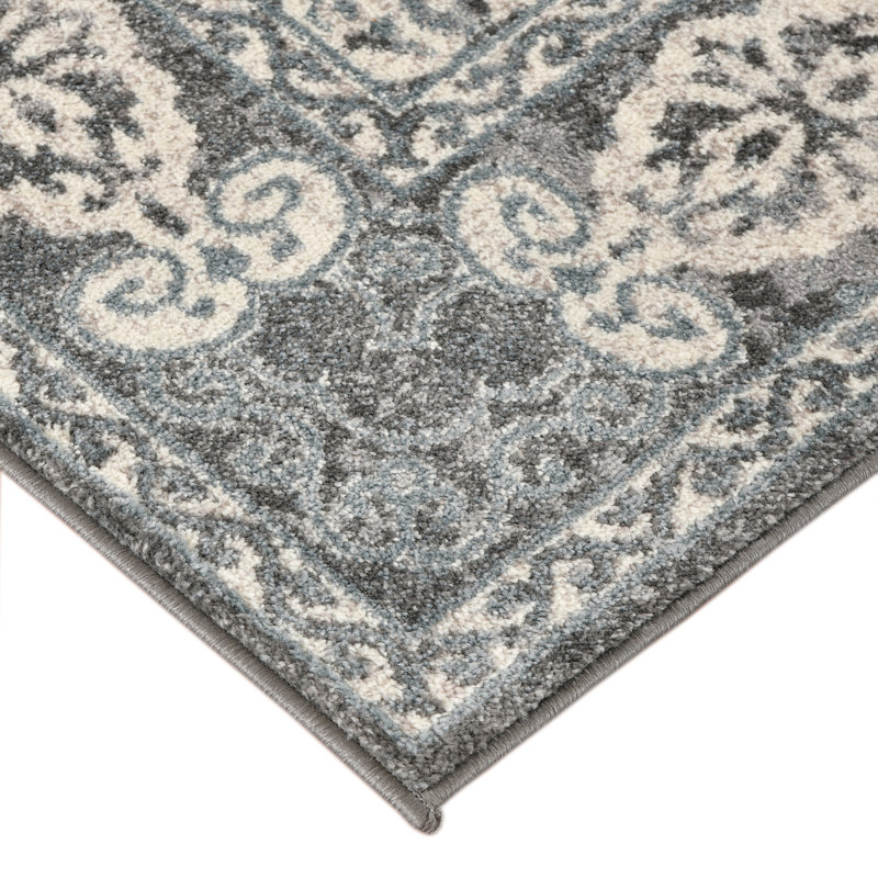 Tapis Honbl Contemporary Farmhouse Medallion, Rectangle 4 pi x 6 pi