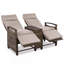 Fauteuil inclinable pour patio avec dossier réglable, accoudoirs et rangement intégré-1435648188-1435648190