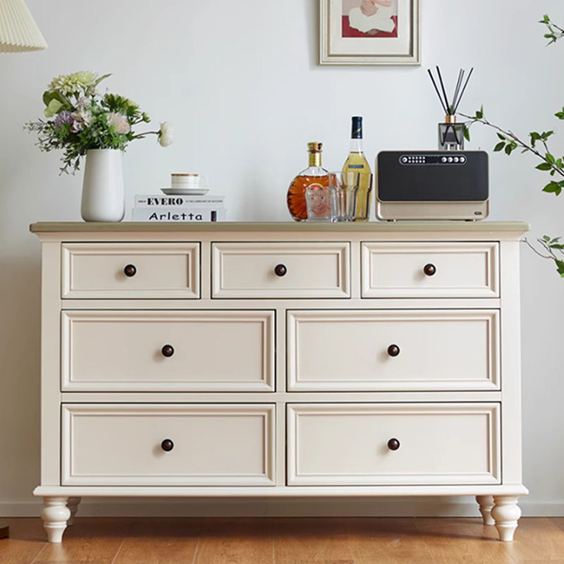 Commode d'appoint crème de style américain minimaliste