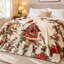 Jeté douillet en molleton Cozy Christmas Birdhouse-135973284