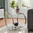 Chrome Frame Glass End&Side Table with Storage