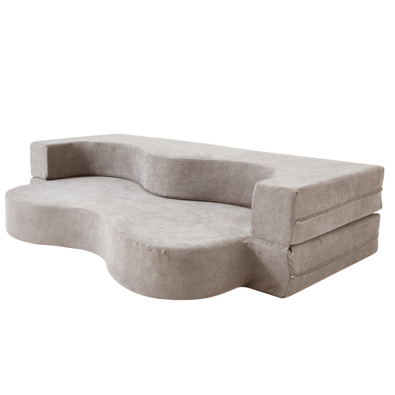 Folding Sofa Bed, Floor Sofa Couch, Convertible Sofa Bed With High Density Foam, Foldable Floor Couch Bed For Living Room, Guest Room, Bedroom