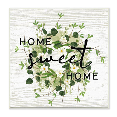 Art de plaque murale Sweet Home
