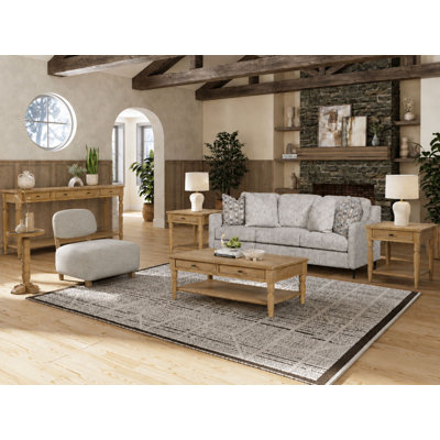 Wilhelmina 5-piece Cashew Living Room Table Set With Storage