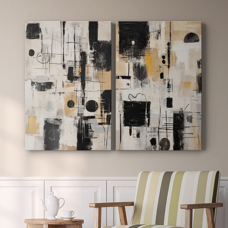 ABSTRACT Series CCCXCVIII-Premium Gallery Wrapped Canvas -Ready to Hang, 48" H x 64" W