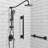 Bath Shower 12'' Safety Grab Bar-122413164-122413161