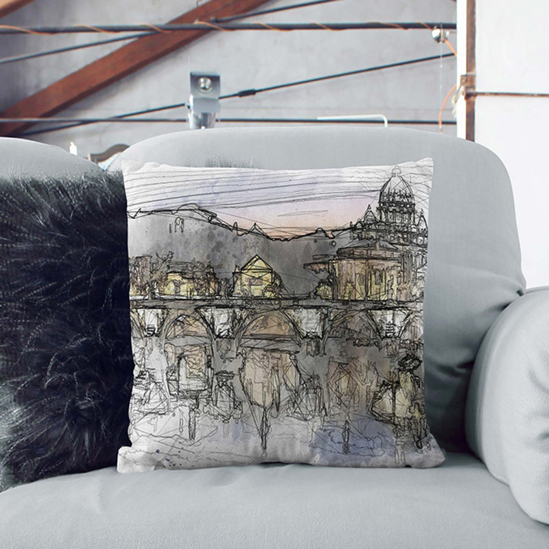 Square Cushion, 55cm H x 55cm W x 20cm D