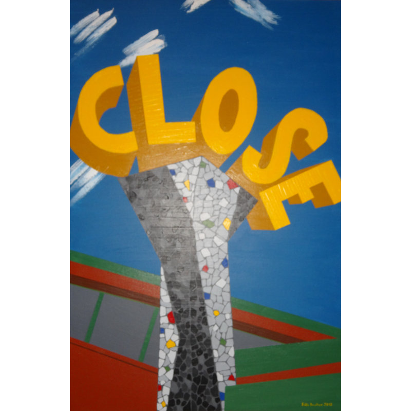 Close Your Eyes Painting by Eddie Bruckner