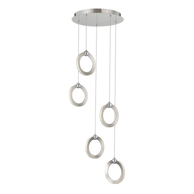 Doraliz 5 - Light Silver LED Cluster Pendant