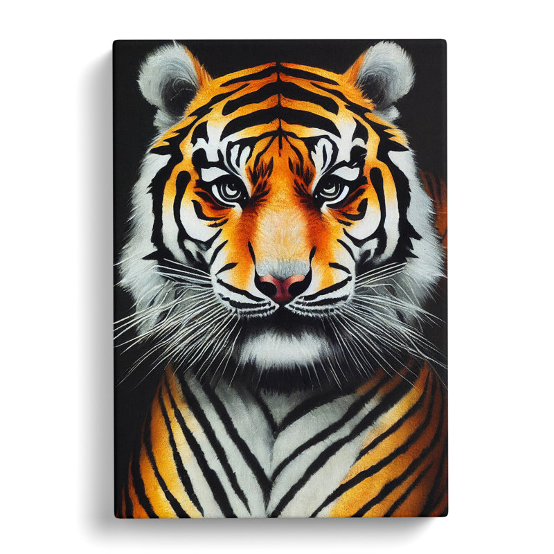 Tiger Portrait Vol.1 - Wrapped Canvas, 50cm H x 35cm W x 3cm D