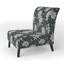 Fauteuil de chambre rembourré blanc Monenta Essence