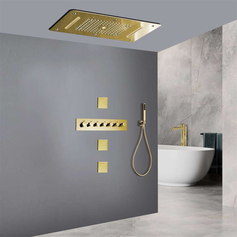Système de douche Savona, Or poli