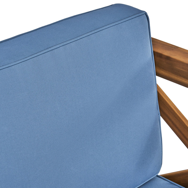 Fauteuil club de style Mid-Century, composition en bois, tissu de housse de coussin imperméable moderne fabriqué en bois, rembourrage de siège à eau