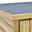 4 ft. W x 2 ft. D Solid Wood Tool Shed
