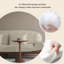 Canapé blanc en polyester 86,61 po