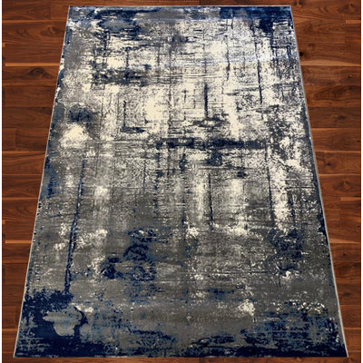Tapis bleu marine touffeté Saxmundham