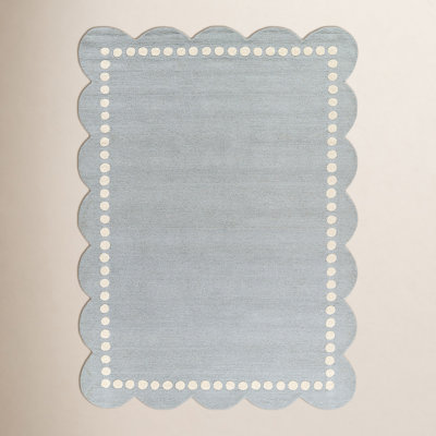 Lola Blue Hand-Tufted Wool Rug