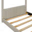 Lit simple en bois et velours, beige-1483782487-1483782825
