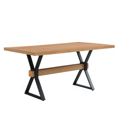 X-Shaped Legs Dining Table