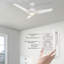 Ventilateur de plafond intelligent à 3 pales avec lumière DEL-461021577-403107344