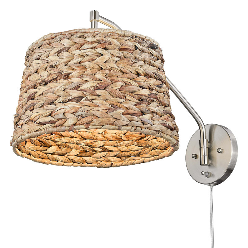 Lampe murale avec bras pivotant 1 lumière Ryleigh, Étain