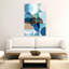 Echoes In Still Blue I! Art mural abstrait contemporain-590848218