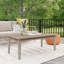 Amina Outdoor Solid Wood Acacia Rectangular Coffee Table