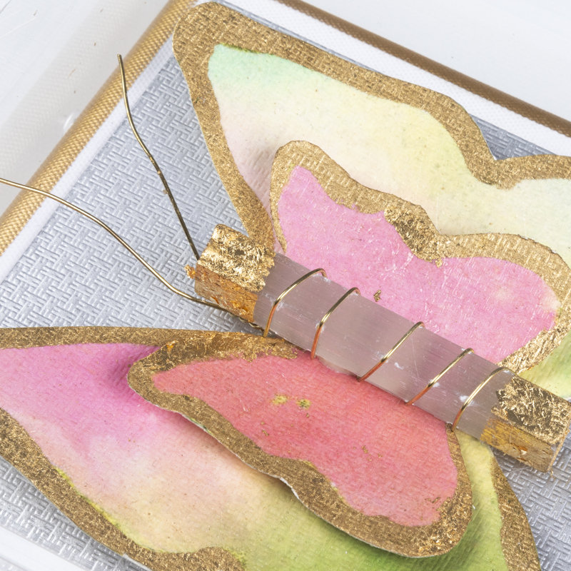 Acrylic 3-D Art Butterfly Shadowbox, Green
