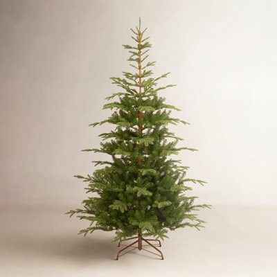 Unlit Norwegian Spruce Artificial Christmas Tree with Hinged Branches