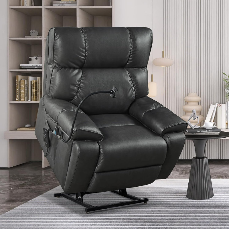 Fauteuil inclinable électrique l 39,37 po Jharline, Noir