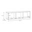 Unfinished TV Stand for TVs up to 58"
