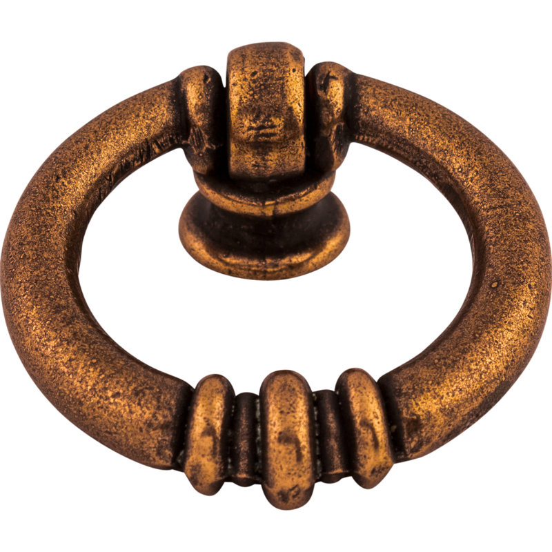 Newton Ring 1 5/8" Length Round Knob, Old English Copper