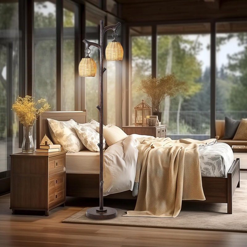 Farmhouse Tree Trunk Floor Lamp