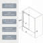 Bathtub shower door, sliding door-112608379