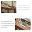 Nordic Style Brown Pine L-Shaped Corner Desk, Solid Wood Office Writing Table for Bedroom & Study-1537726516