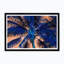 Tropical Palm In Orange & Blue Print