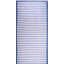 Antique Indian White and Blue Striped Oversized Dhurrie Rug
