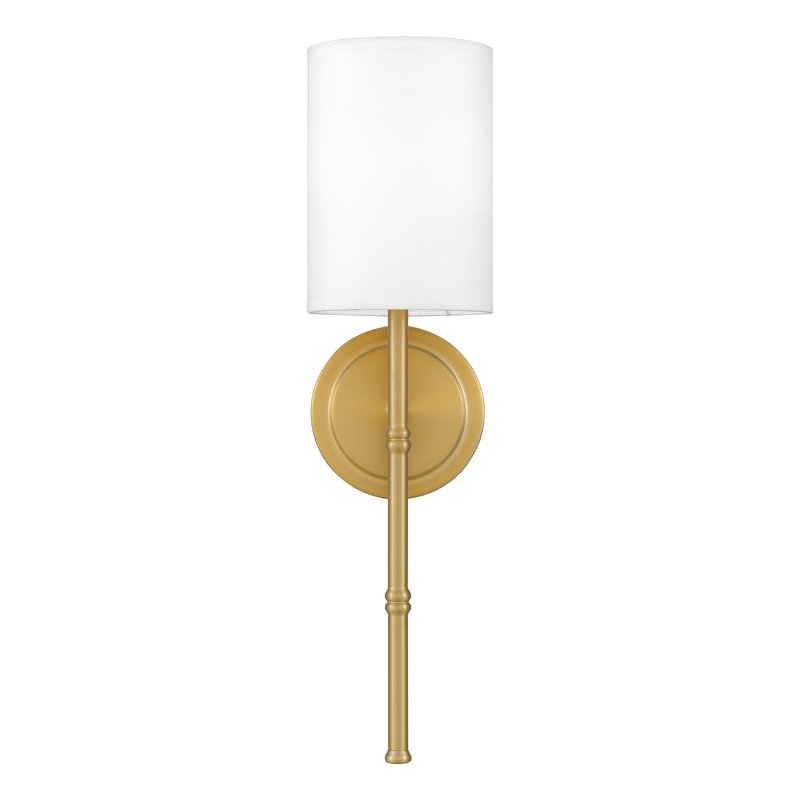 Monica 1-Light Aged Brass Wall Sconce