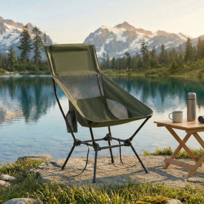 Chaise de plage légère pliante, hauteur réglable