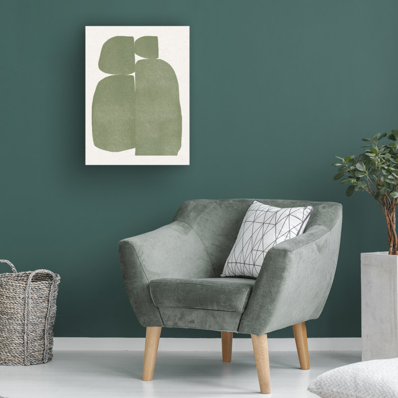 Art sur toile, "LE MIUUS", "Green Stones", H 47 po x l 35 po