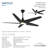Switch 60" Led Smart Dual Mount Ceiling Fan-116794781-116794780