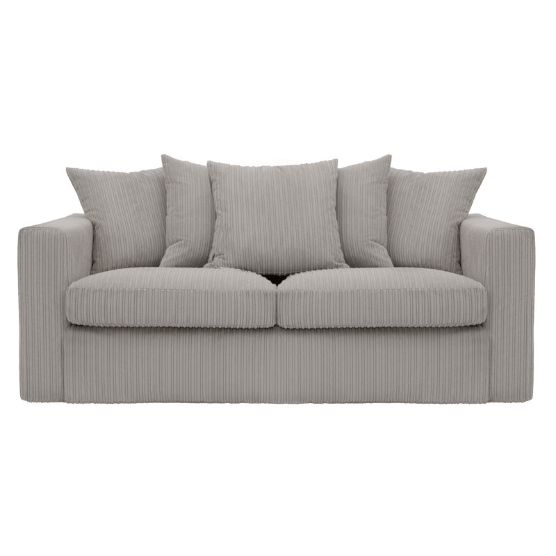Cozy 3 Seater Sleeper Sofa Bed, Gray