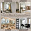 Très grand miroir de plancher arqué en métal pleine longueur avec support, miroir mural ou incliné pour chambre à coucher, salle de gym à domicile, salon, entrée-1200067745-1200067750