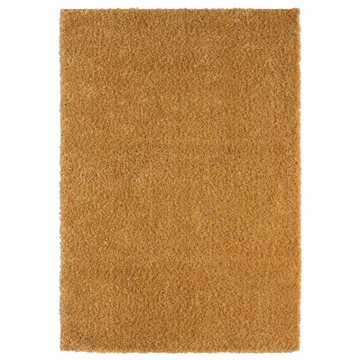 Shaggy Lush Golden Yellow Rug
