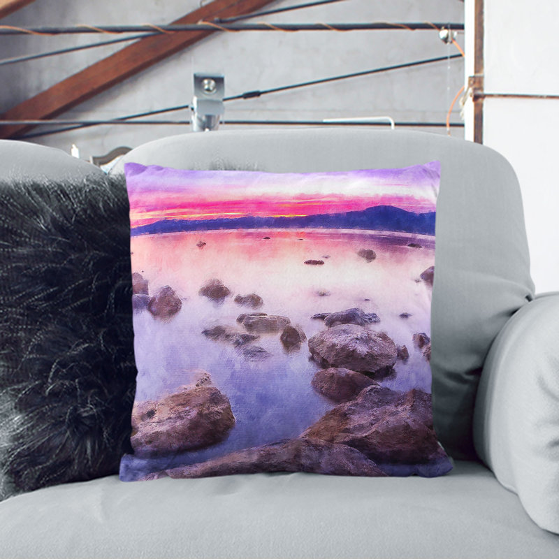 Square Throw Cushion, 40cm H x 40cm W x 15cm D, Black