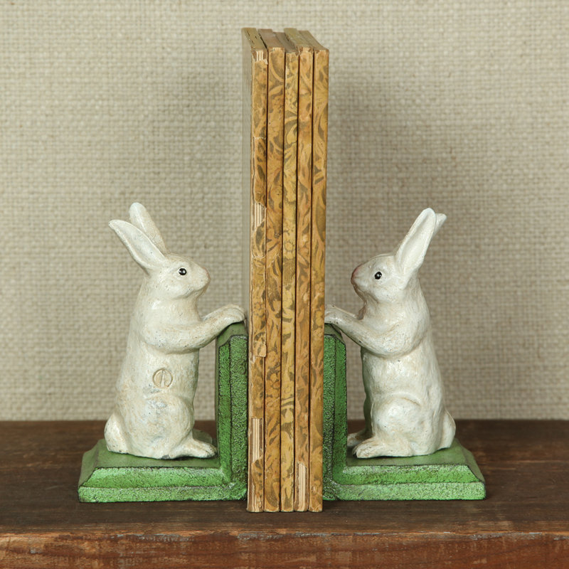 Jakubowska Bunny Cast Iron Bookends