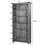 200cm H Solid Wood Standard Bookcase-19569237