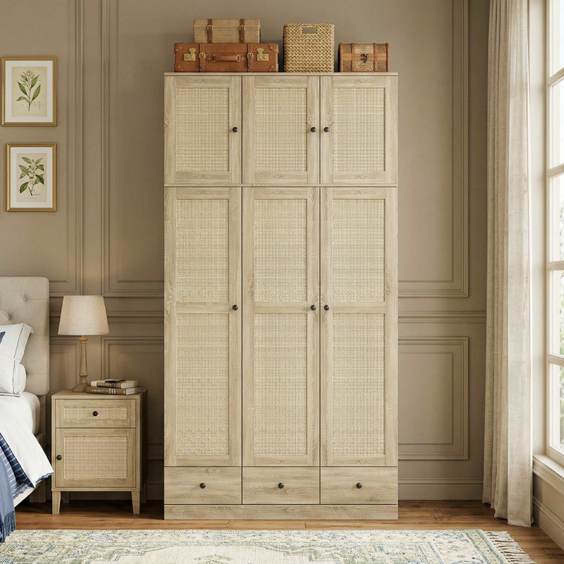 Armoire-penderie haute 94,5 po avec tringle Coleridge