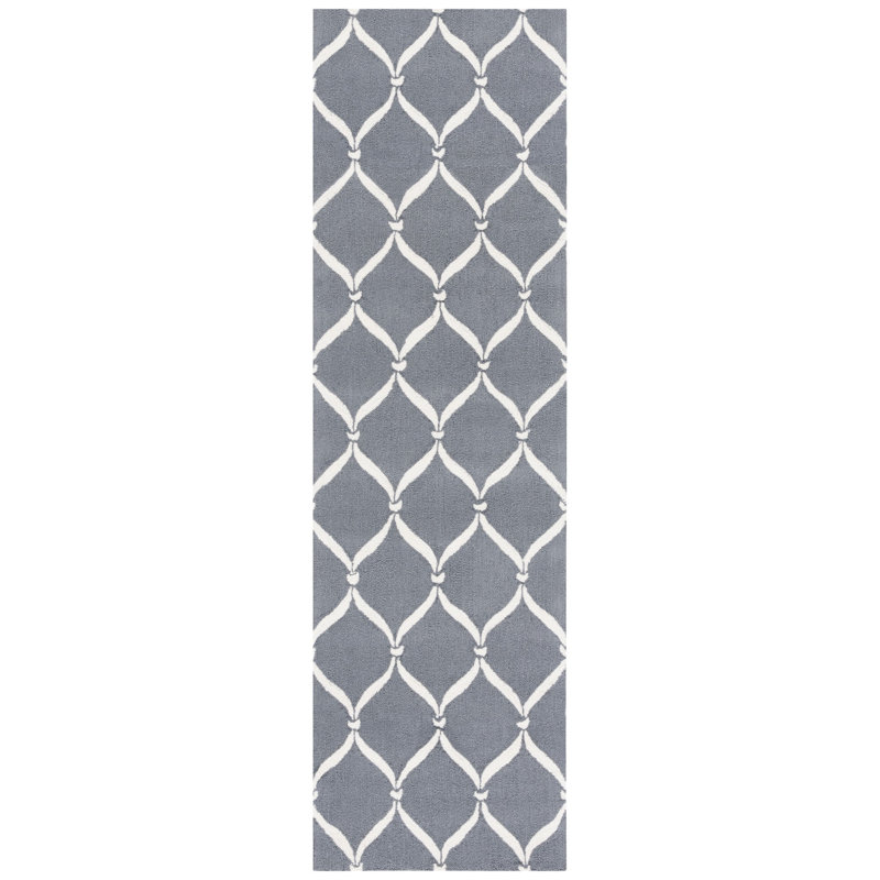 Wurster Hand Hooked Performance Chevron Rug, Runner 2'3" x 8'