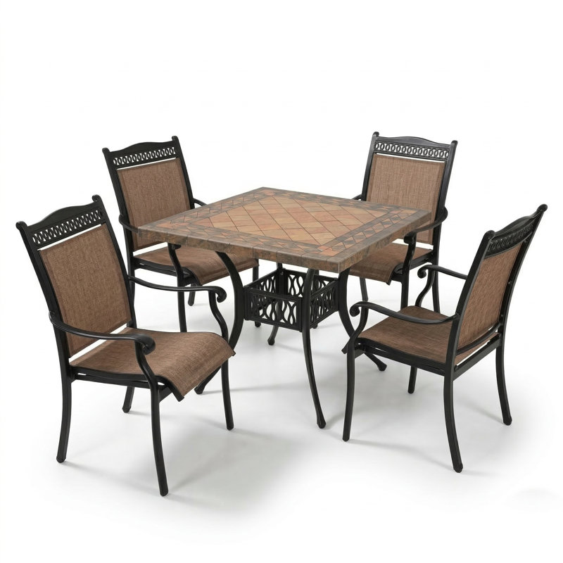 4 - Person Patio Dining Set Square Table